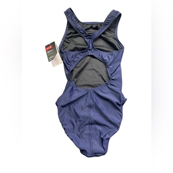 TYR womens navy blue one piece Swimsuit Tyreco Maxfit size 28 NWT - Picture 4 of 6